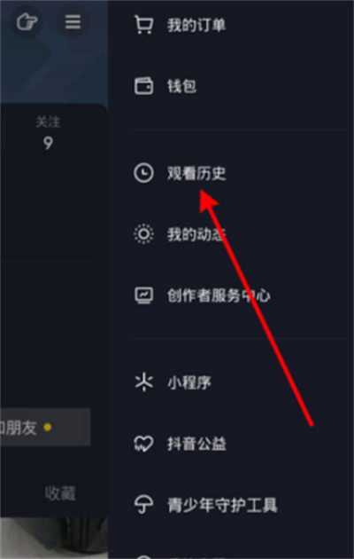 抖音观看历史在哪里